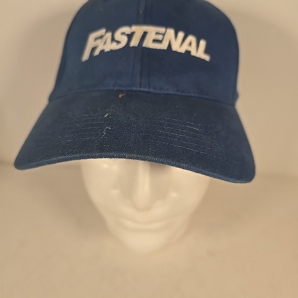 Fastenal Hat Cap Mens Strap Back Blue Adjustable Baseball Nascar‎ #40